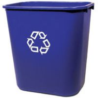 CONTAINER WE RECYCLE BL 28 QT 12/CS
